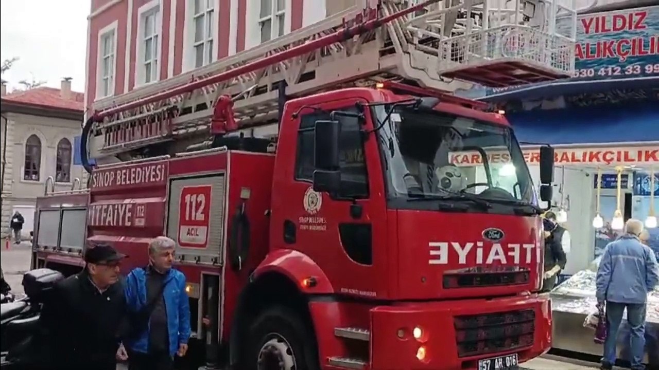 Sinop'ta baca yangını