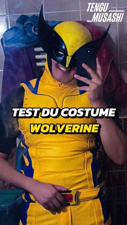 Je test enfin mon cosplay de Wolverine !