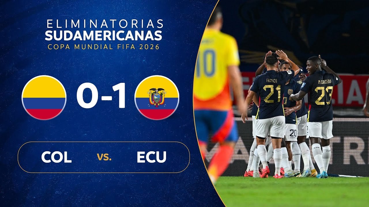 Colombia vs Ecuador (0-1) | Eliminatorias 2026 | Fecha 12