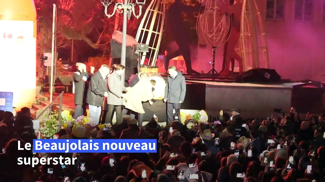 Célébration du Beaujolais nouveau 2024 à Beaujeu après une saison pluvieuse