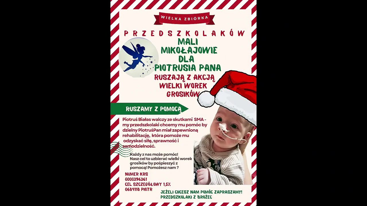 Piotruś Białas walczy z SMA. Pomagają mu przedszkolaki