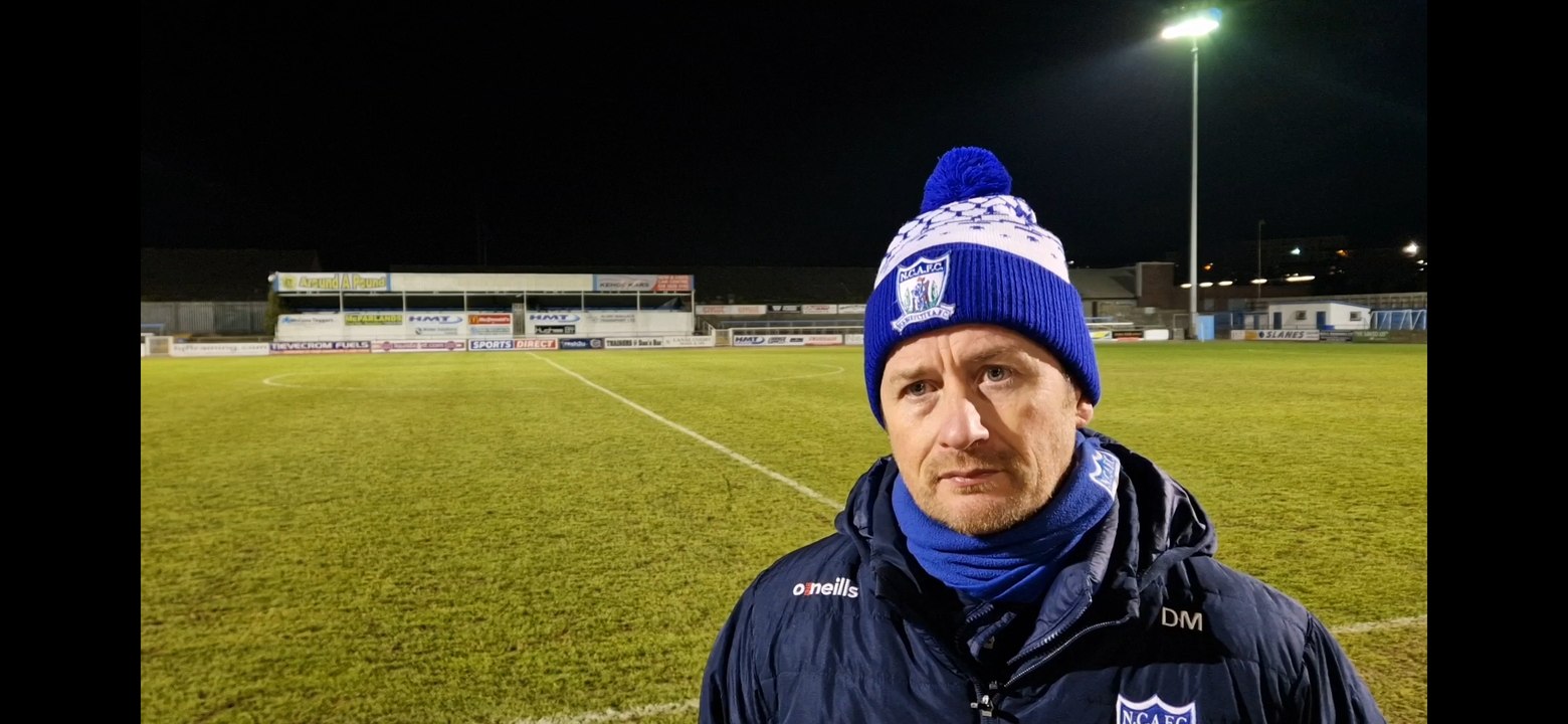 Darren Mullen Newry City v Dundela post match