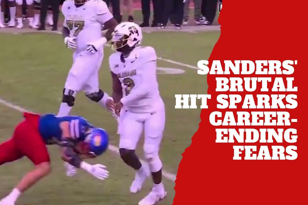 Shedeur Sanders suffers brutal hit in shocking play sparking career-ending fears