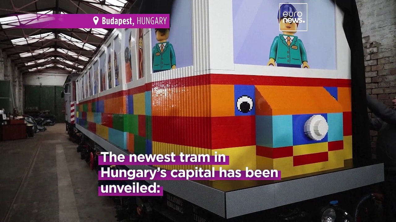 Budapest Debuts World's First Full-Size LEGO Tram Constructed from 1.8 Million Blocks