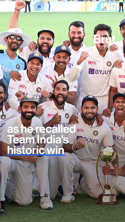 A heartwarming speech by Ravi Shastri