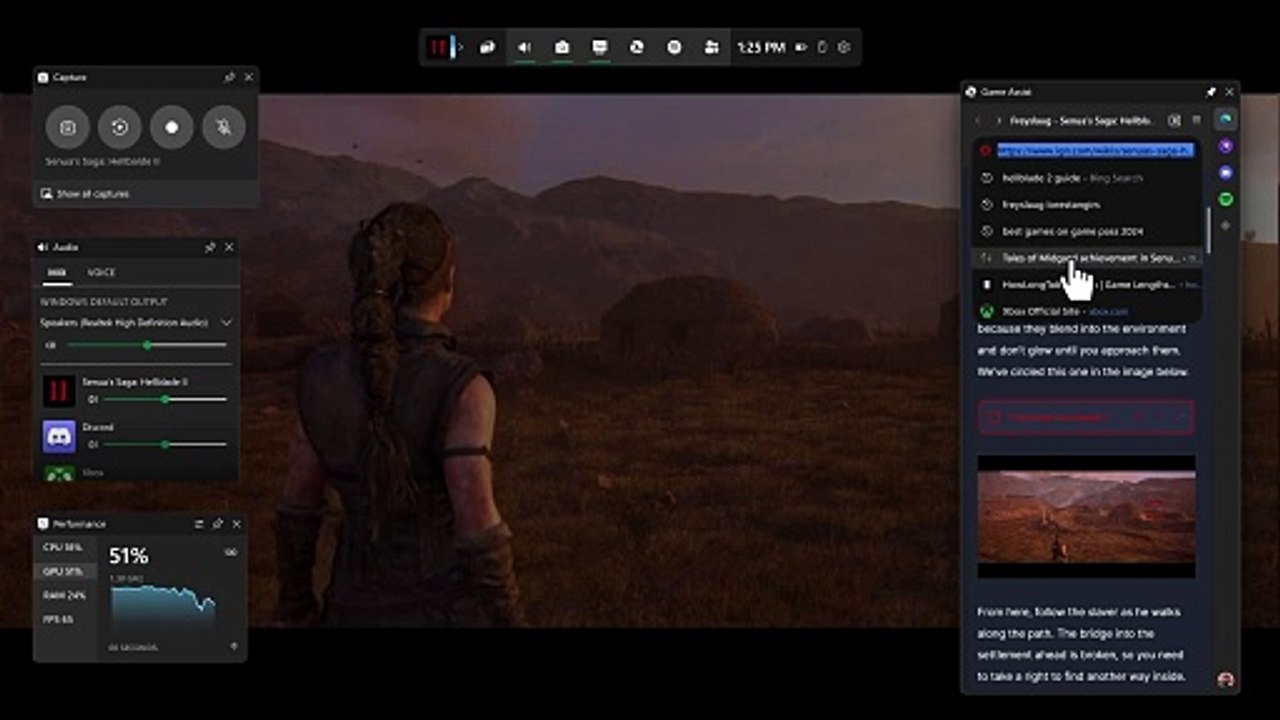 Microsoft Edge Game Assist