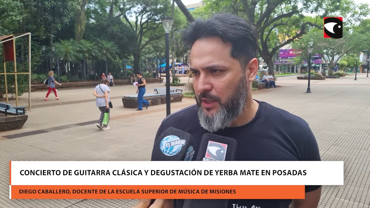 Concierto de guitarra clásica y degustación de yerba mate en Posadas