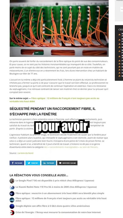 Un papy séquestre un technicien fibre car il n'est pas content 🥲