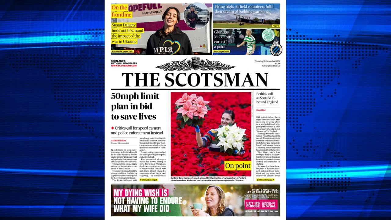 The Scotsman Bulletin Thursday November 28 2024 #Transport