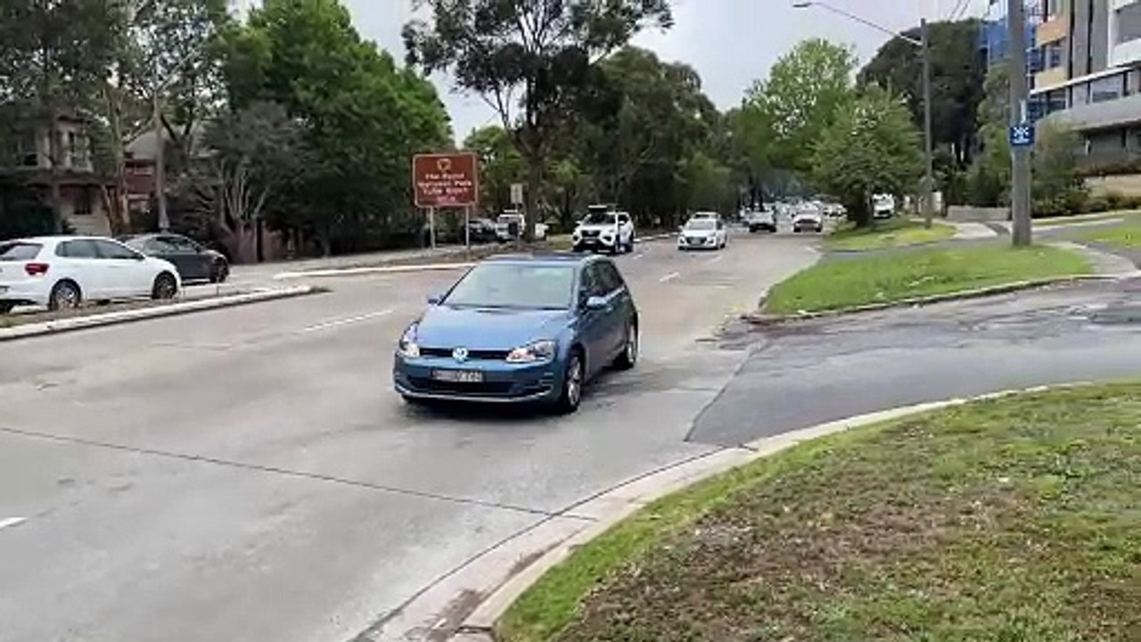 New traffic lights intersection