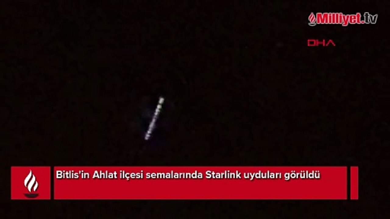 Bitlis semalarında Starlink uyduları görüldü