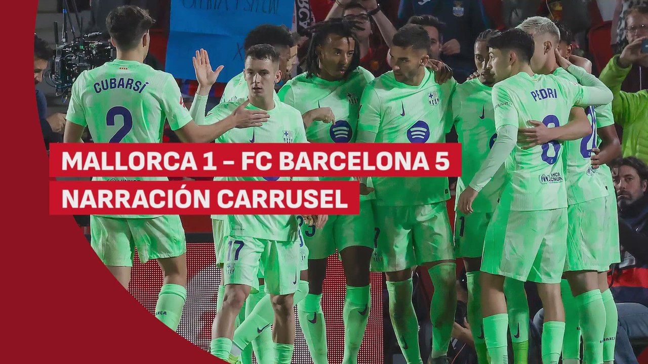 Resumen y goles del Mallorca 1 - FC Barcelona 5: Carrusel