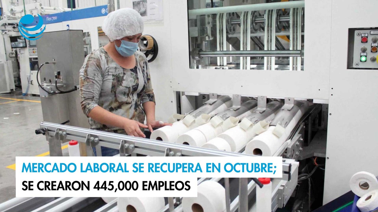 Mercado laboral se recupera en octubre; se crearon 445,000 empleos