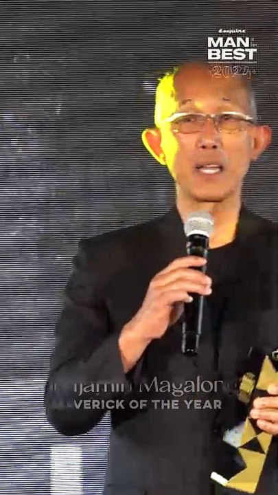 Benjamin Magalong Accepts Award at MAHB 2024 | Esquire Philippines