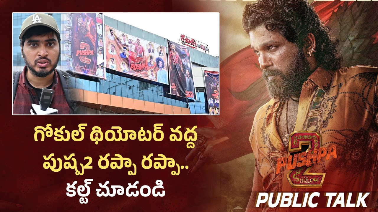 గోకుల్ థియేటర్ వద్ద PUSHPA 2 రప్పా రప్పా.. కల్ట్ చూడండి