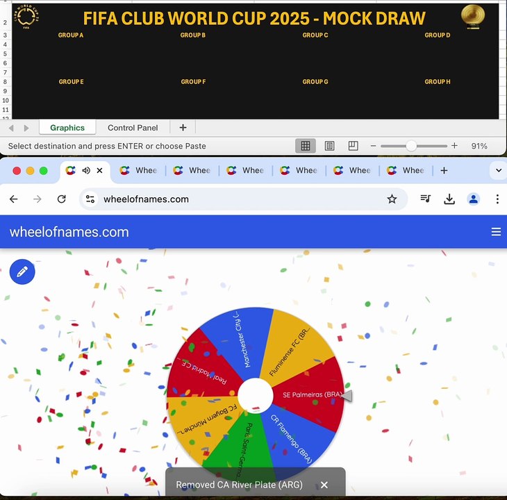 2025 FIFA Club World Cup Mock Draw