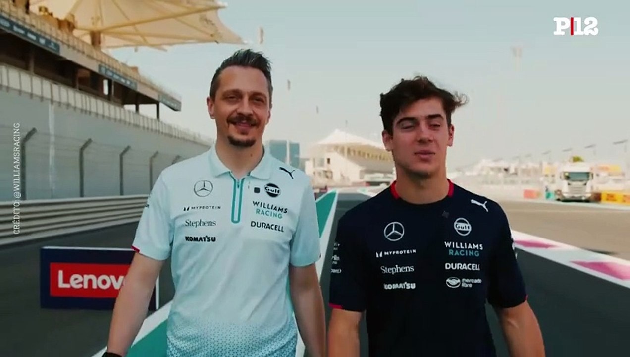 "Es mi sueño hecho realidad y ustedes lo hicieron posible": Colapinto recorrió a pie la pista del Gran Premio de Abu Dahbi