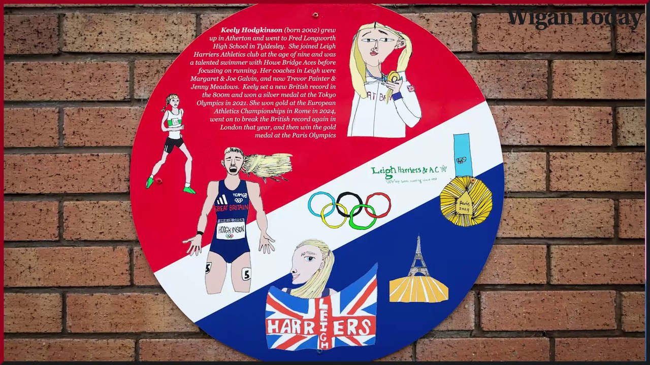 New plaque unveiled to celebrate the successes of Keely Hodgkinson