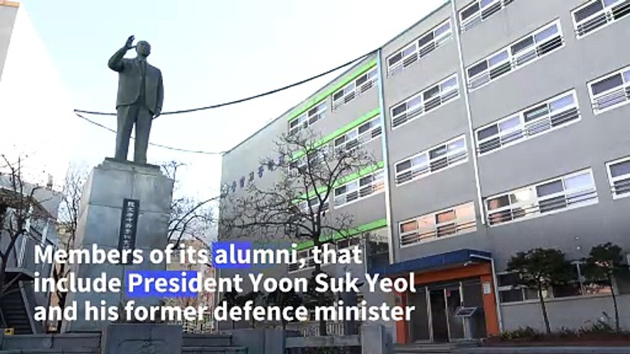 The all-boys school attended by key figures of South Korea's failed martial law bid