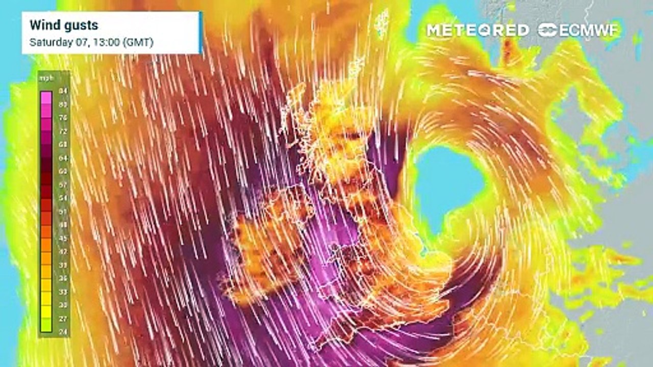 UK weather: Storm Darragh brings very strong winds this weekend