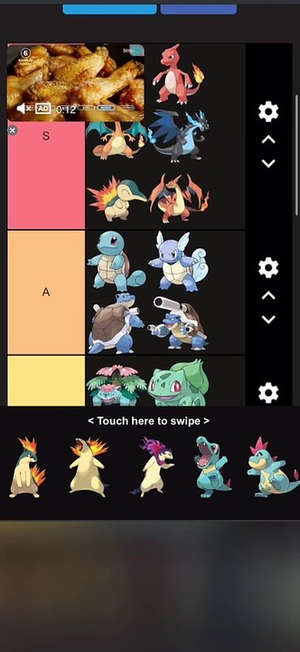 Tier list des starter de Pokémon !!!