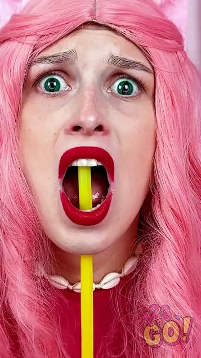😱 Straight Through the Mouth?! #123go
