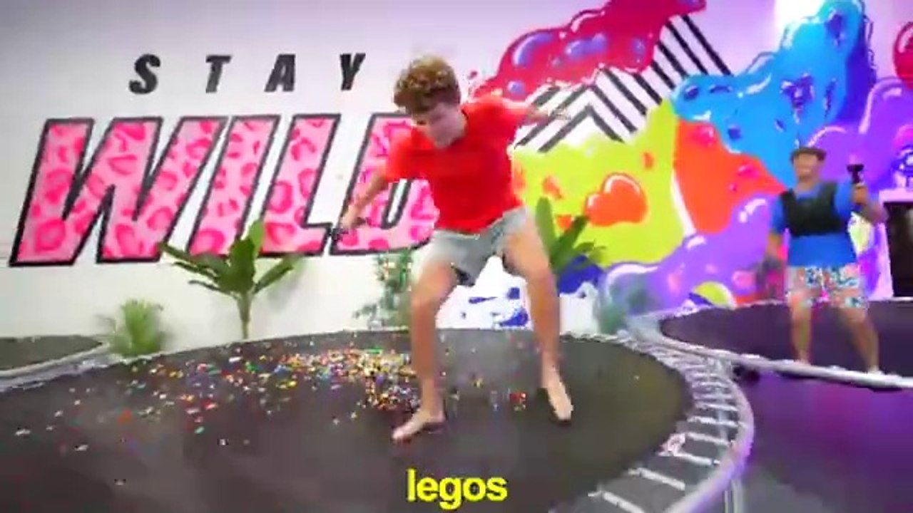 Ninja kids.LAST TO STOP JUMPING, Ben Azelart vs Camhuff