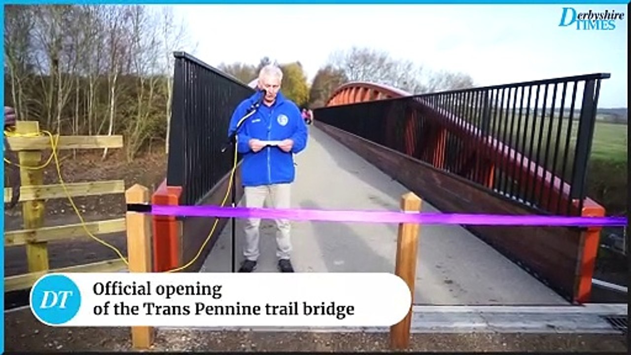 Opening of the trans Pennine Bridge at Staveley
