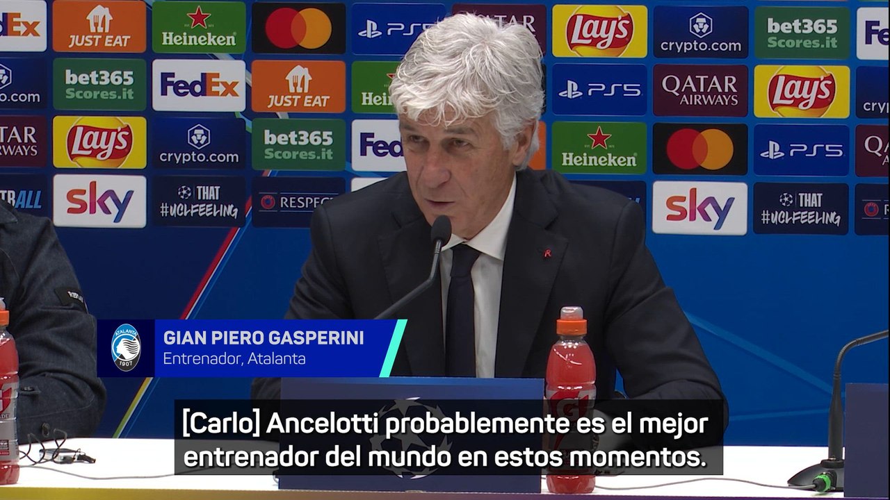 Gasperini: “Ancelotti es el mejor entrenador del mundo”
