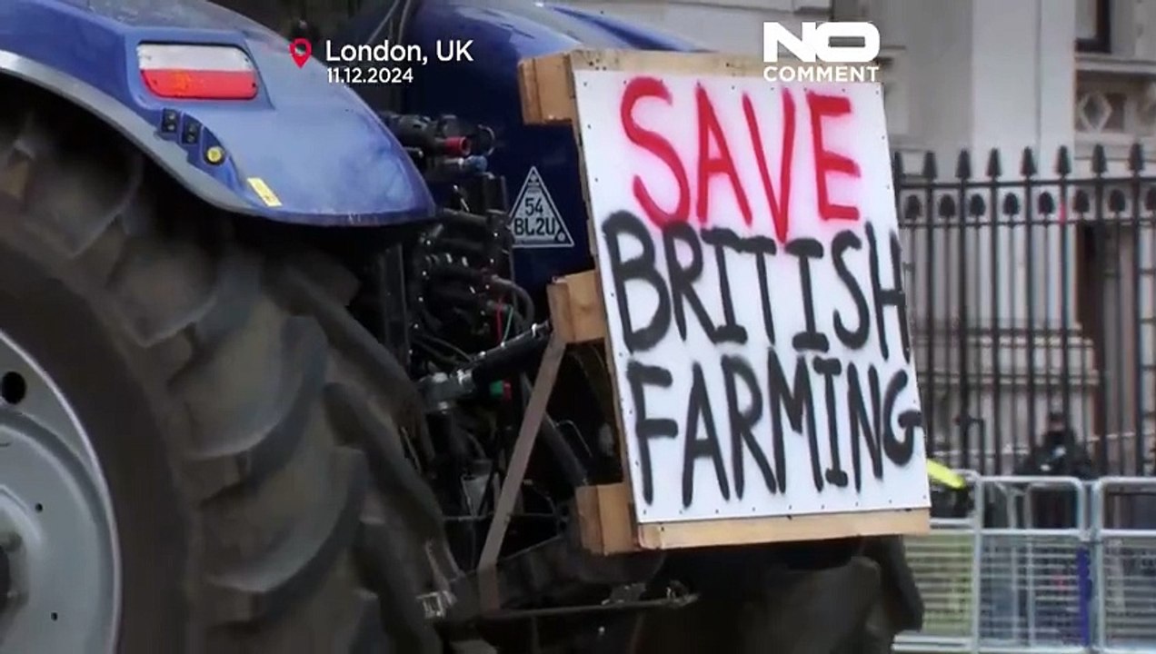 Angry farmers protest in London