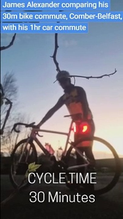 Commuting via car in Belfast versus bike