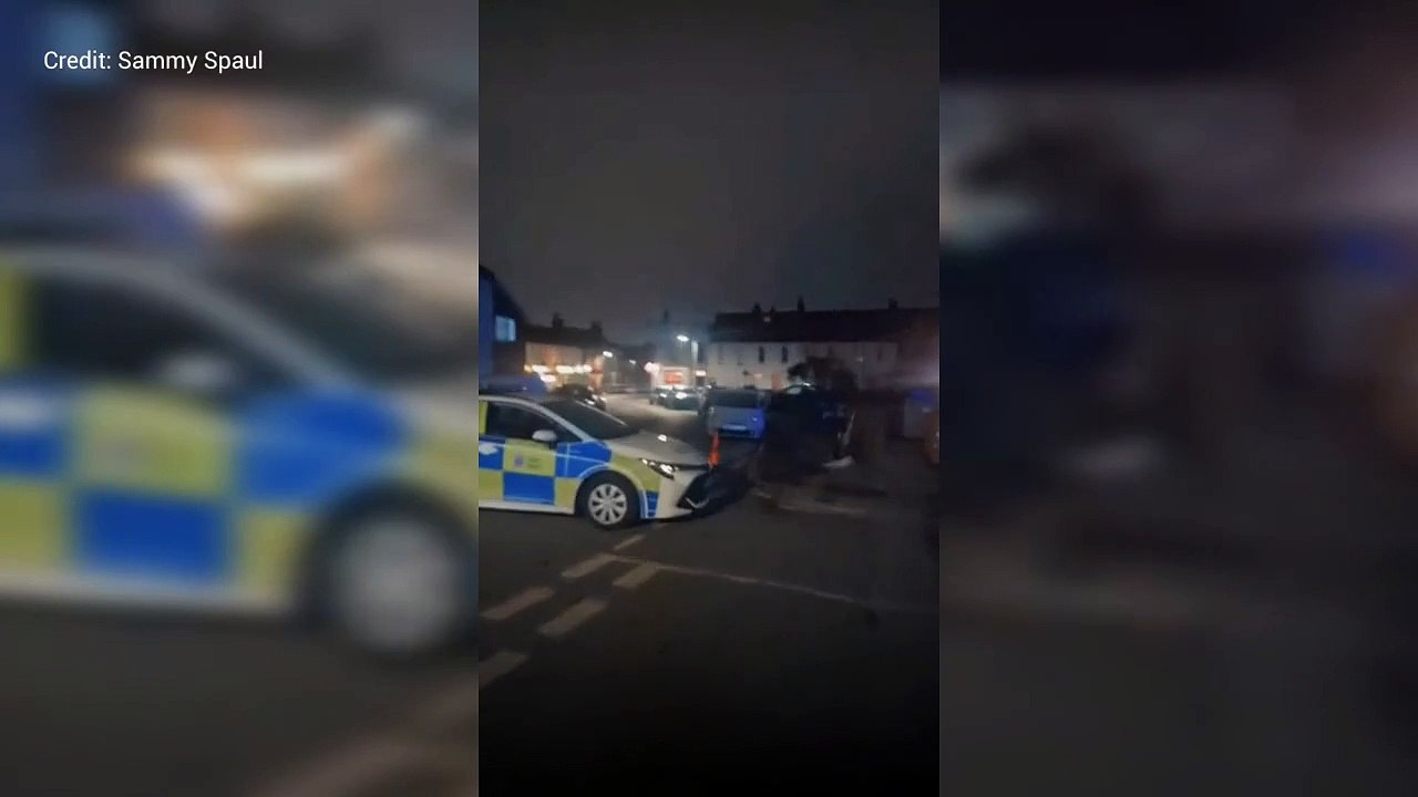 Cordon near convenience store