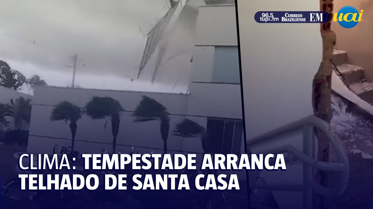 Tempestade retira telhado de Santa Casa