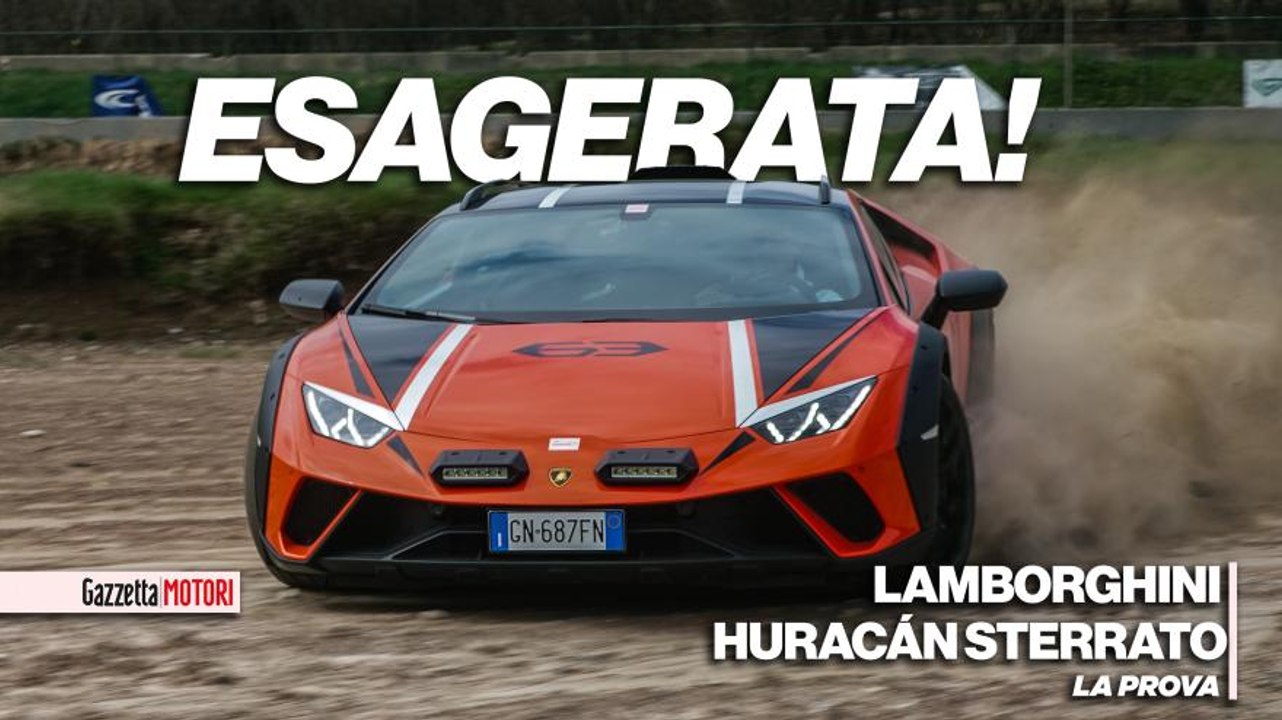 Lamborghini Huracan Sterrato, di traverso con il V10 da 610 Cv