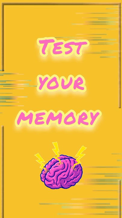 Test your memory quiz game