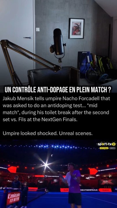 Jakub Mensik testé en plein match contre Arthur Fils ? 🤨