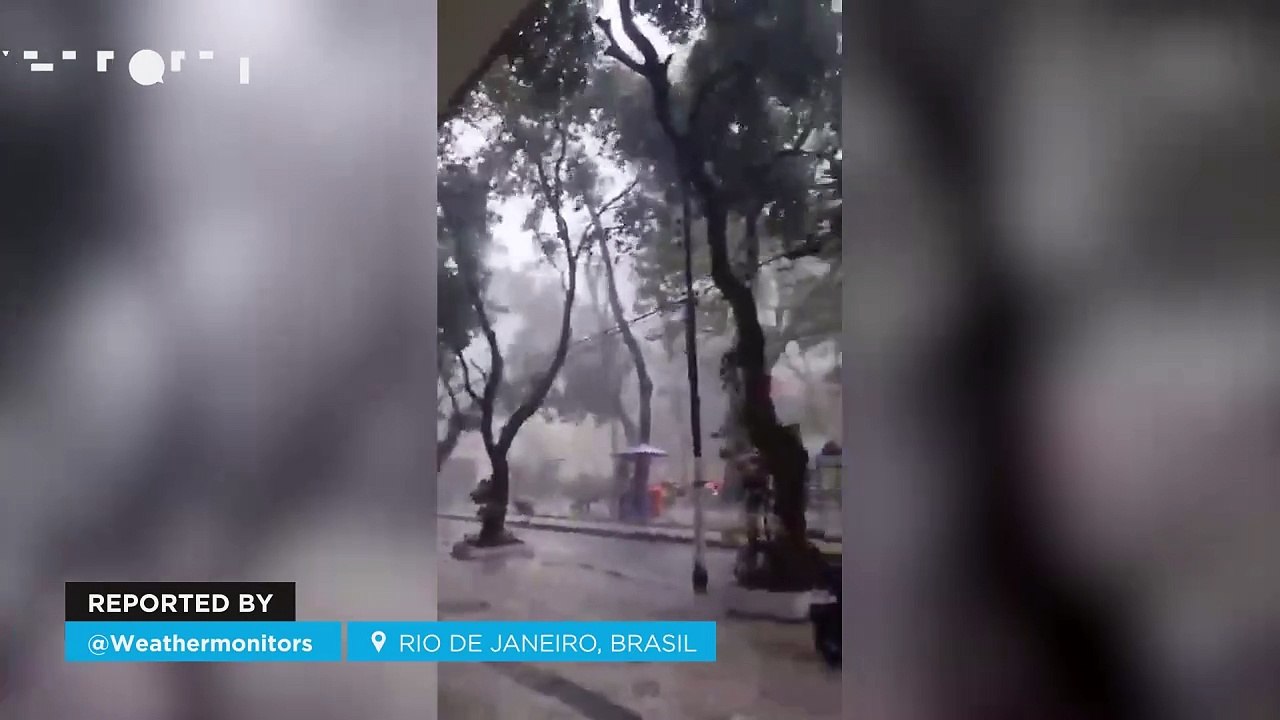 Strong storms cause destruction in Rio de Janeiro, Brazil
