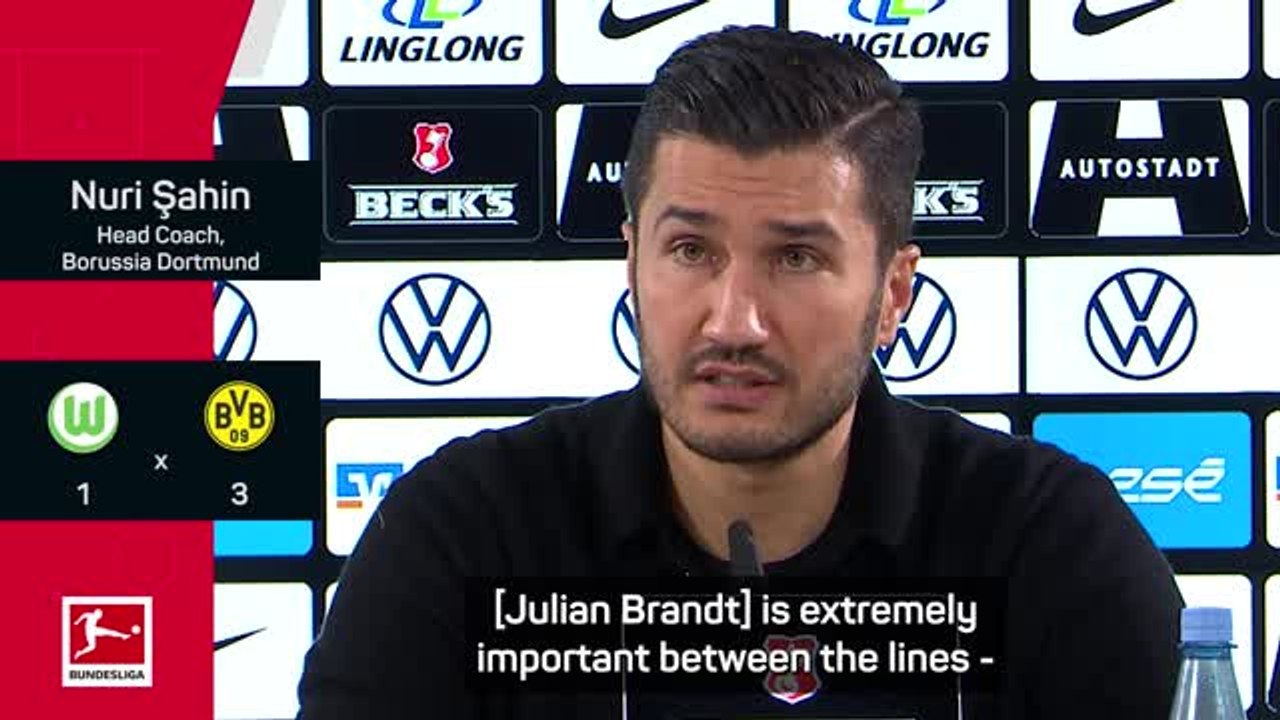 Sahin compares 'irreplaceable' Brandt with Musiala and Wirtz