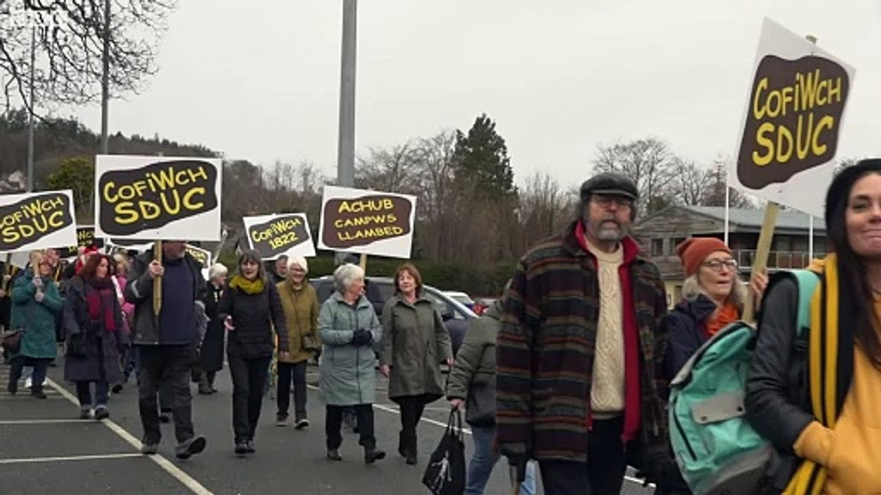 Protest against planned removal of courses from Lampeter university