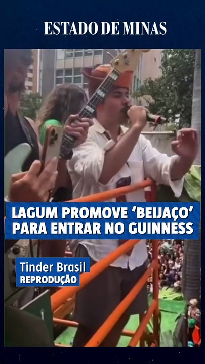 Bloco Lagum promove beijaço para entrar no Guinness World Records