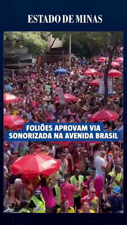 Carnaval de BH: foliões aprovam via sonorizada na Avenida Brasil