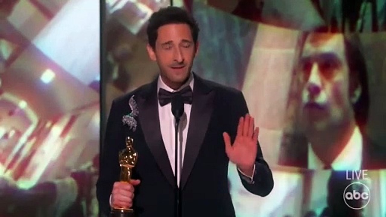 Adrien Brody wins Best Actor Oscars for The Brutalist
