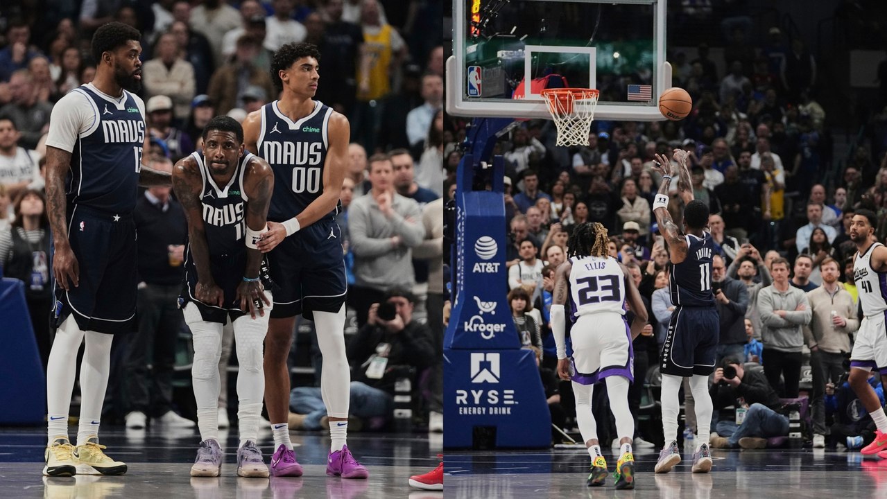 Kyrie Irving anota dos tiros libres con un esguince de rodilla