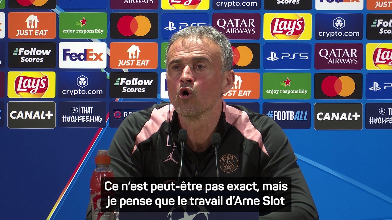 Luis Enrique : "Arne Slot a fait de Liverpool une machine"