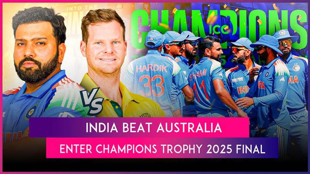 IND vs AUS ICC Champions Trophy 2025 Stat Highlights: India Enter Final With Comprehensive Victory