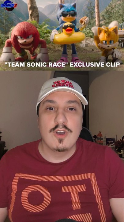 React course entre Sonic, Knuckles et Tails #sonic #sonic3