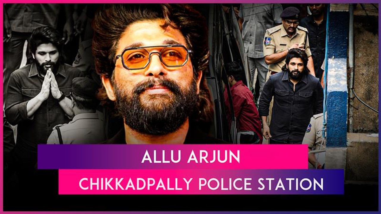 Actor Allu Arjun Arrives At Chikkadpally Police Station For Stampede Case Questioning