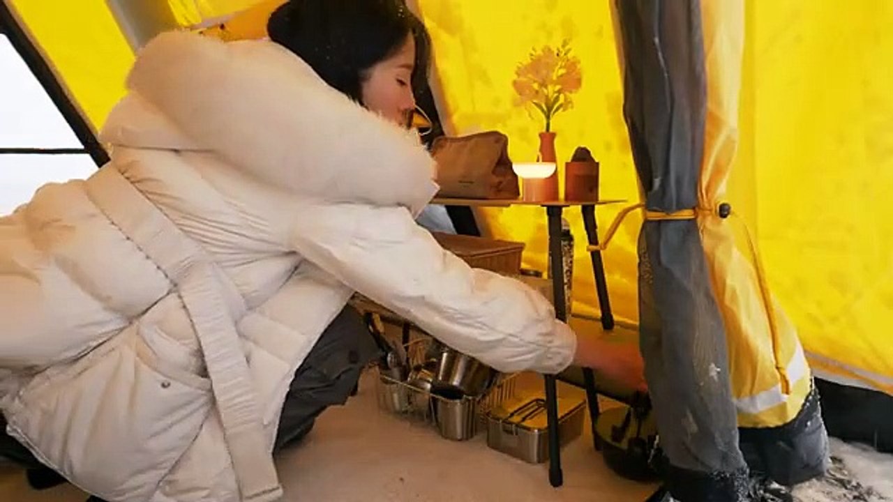 Camping in heavy rain