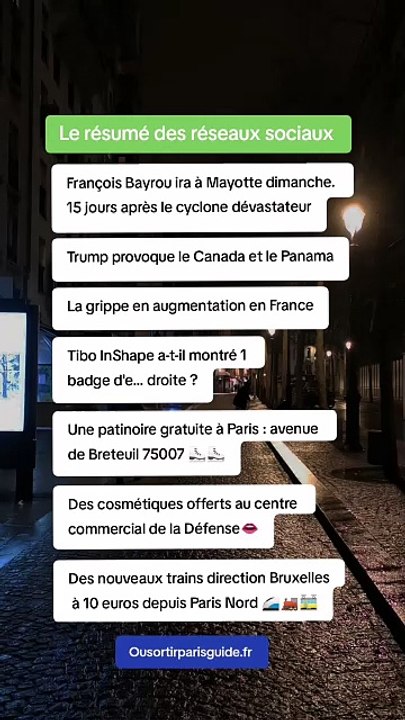 Le résumé des réseaux sociaux 🇫🇷
