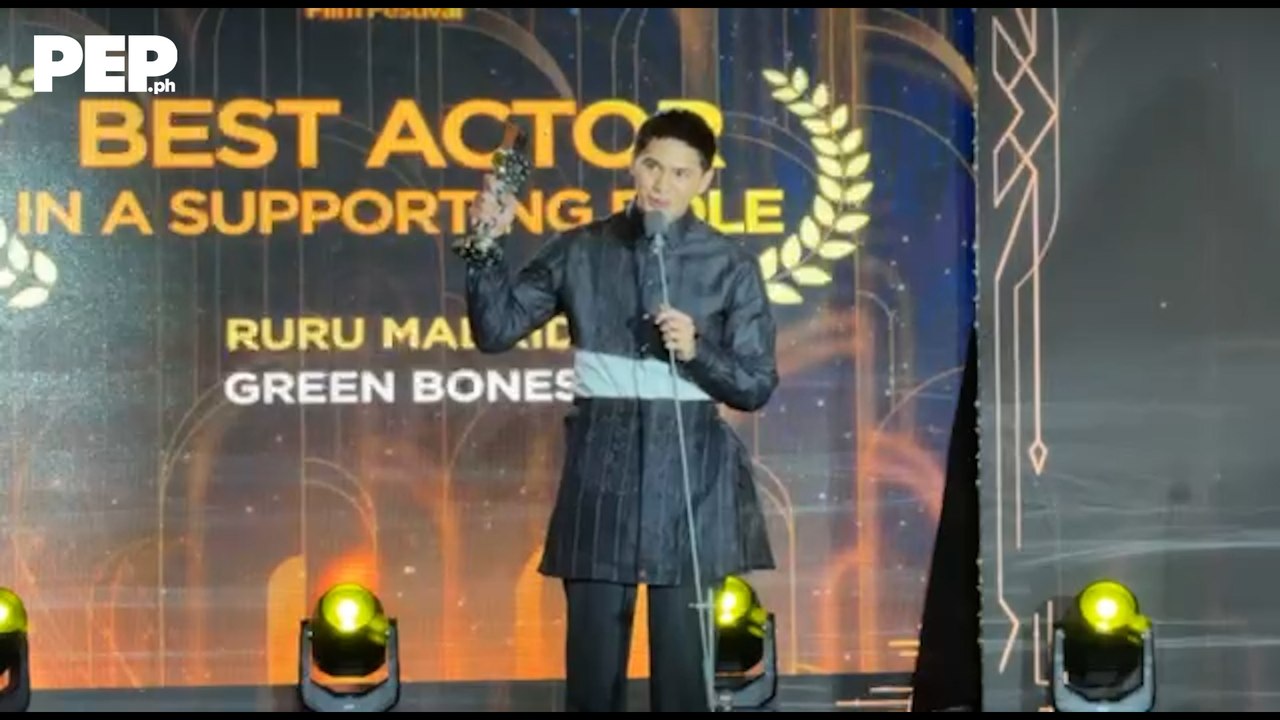 Ruru Madrid wins 50th MMFF Best Actor in a Supporting Role award